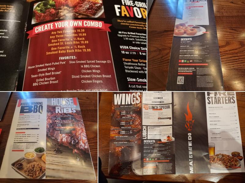 Smokey Bones Fayetteville Menu