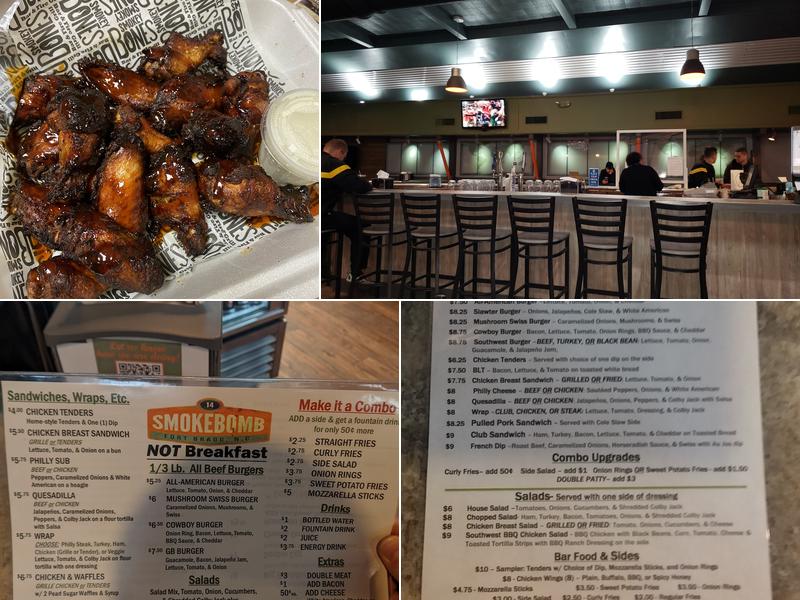 Smoke Bomb Grille Menu