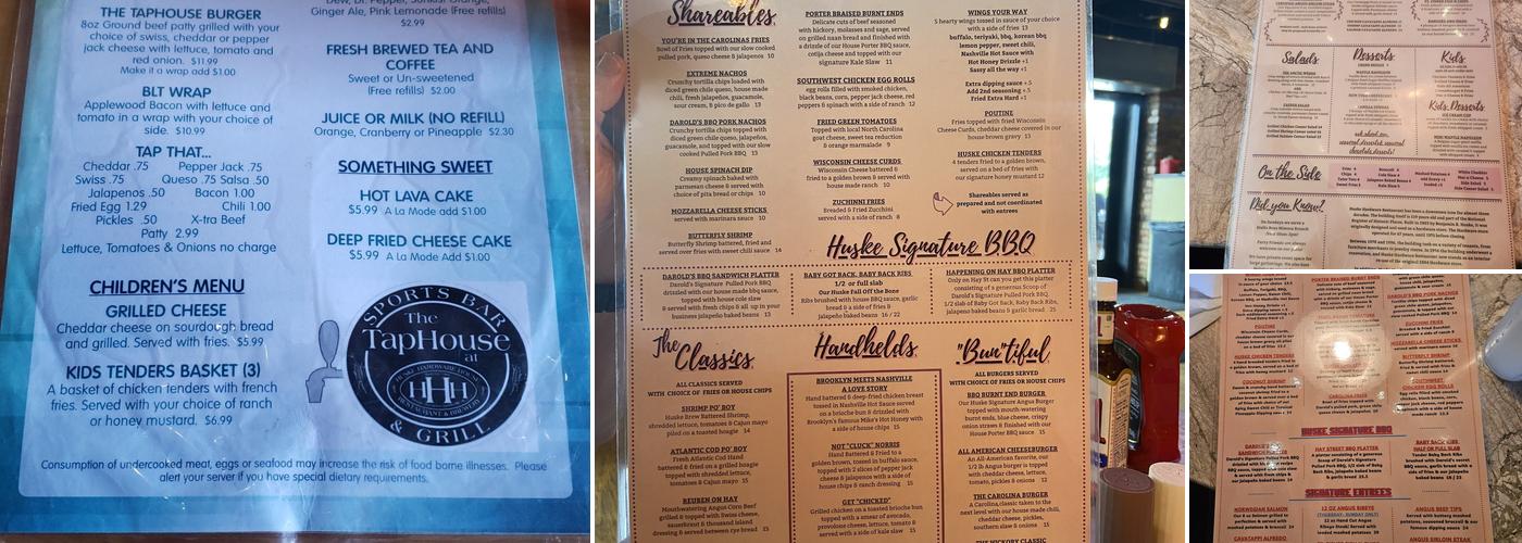 Huske Hardware Restaurant Menu