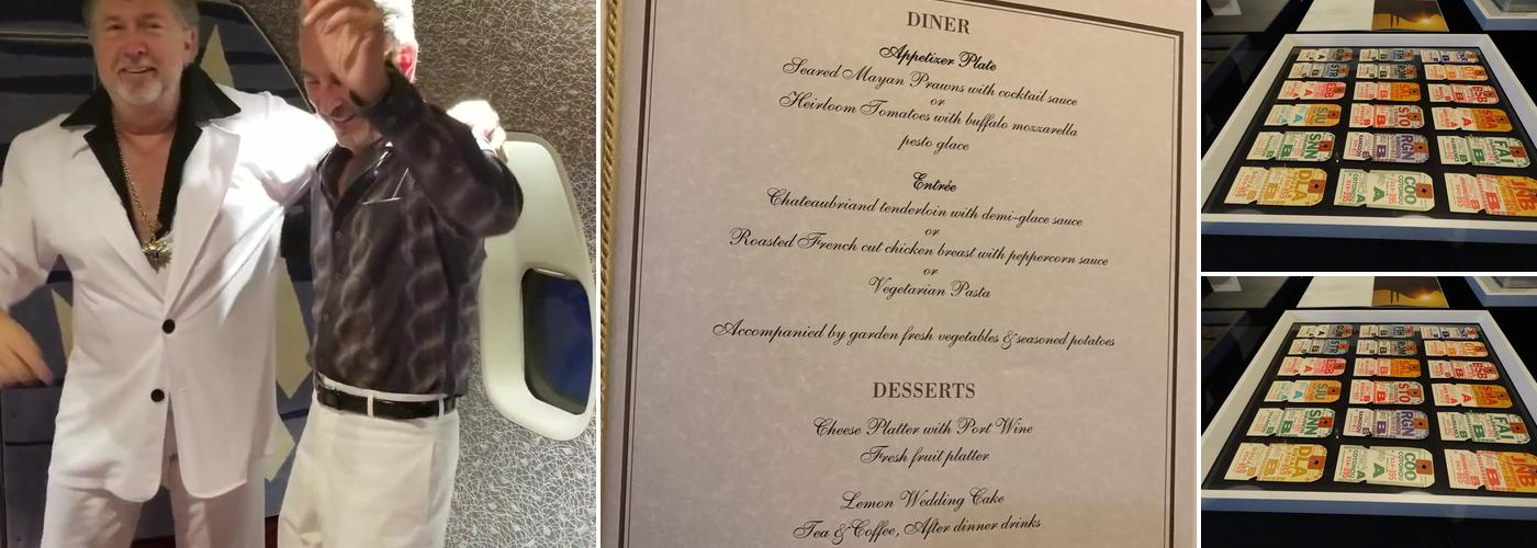 Pan Am Experience Menu