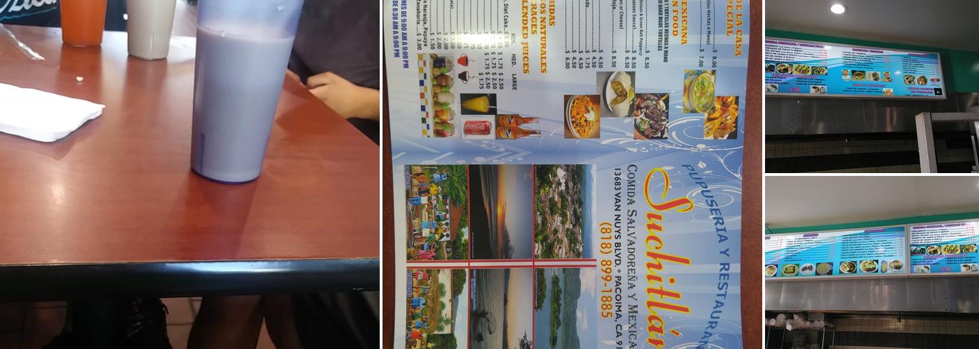 Suchitlan Restaurant Menu
