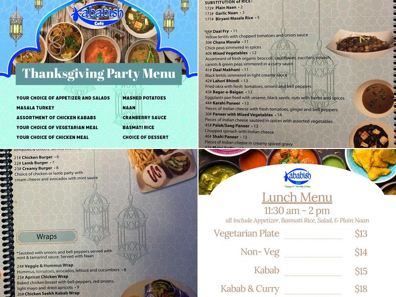 Kababish Cafe Menu