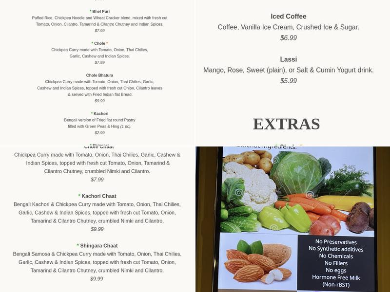 Mithai Indian Cafe Menu