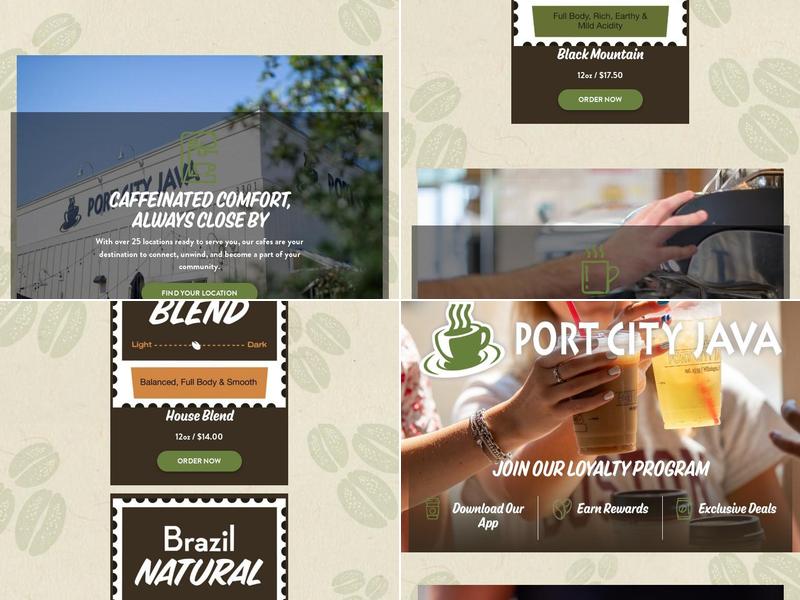 Port City Java Menu
