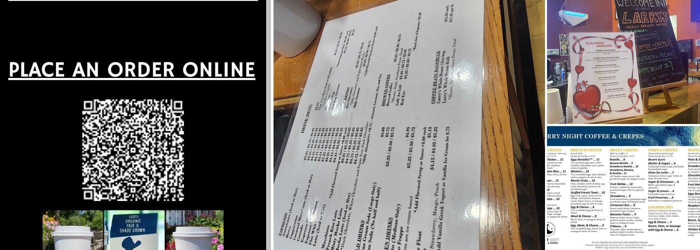 Starry Night Coffee & Crepes Menu