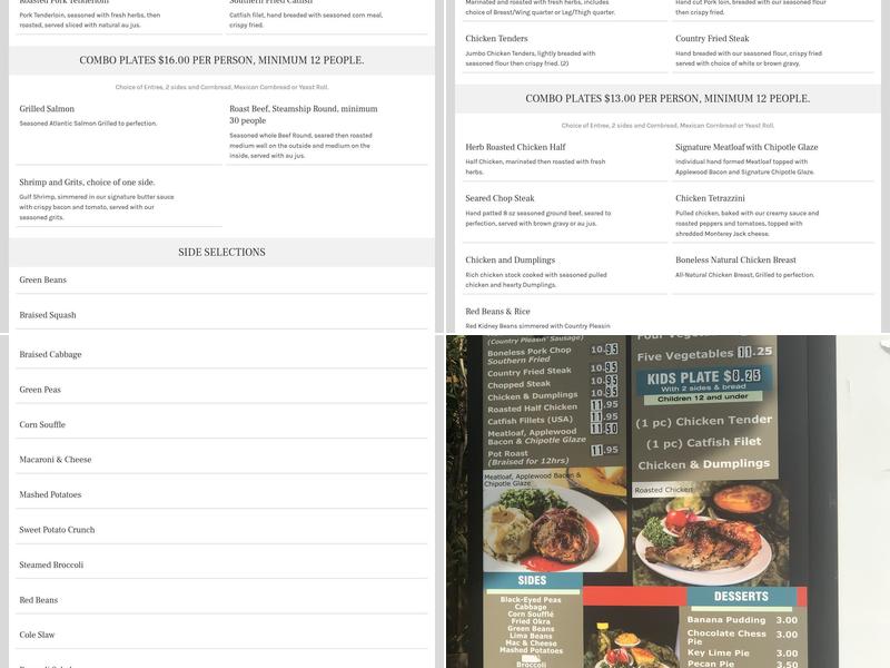Grant's Kitchen and Grill Menu