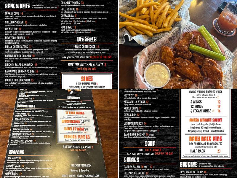 Hell's Kitchen Menu
