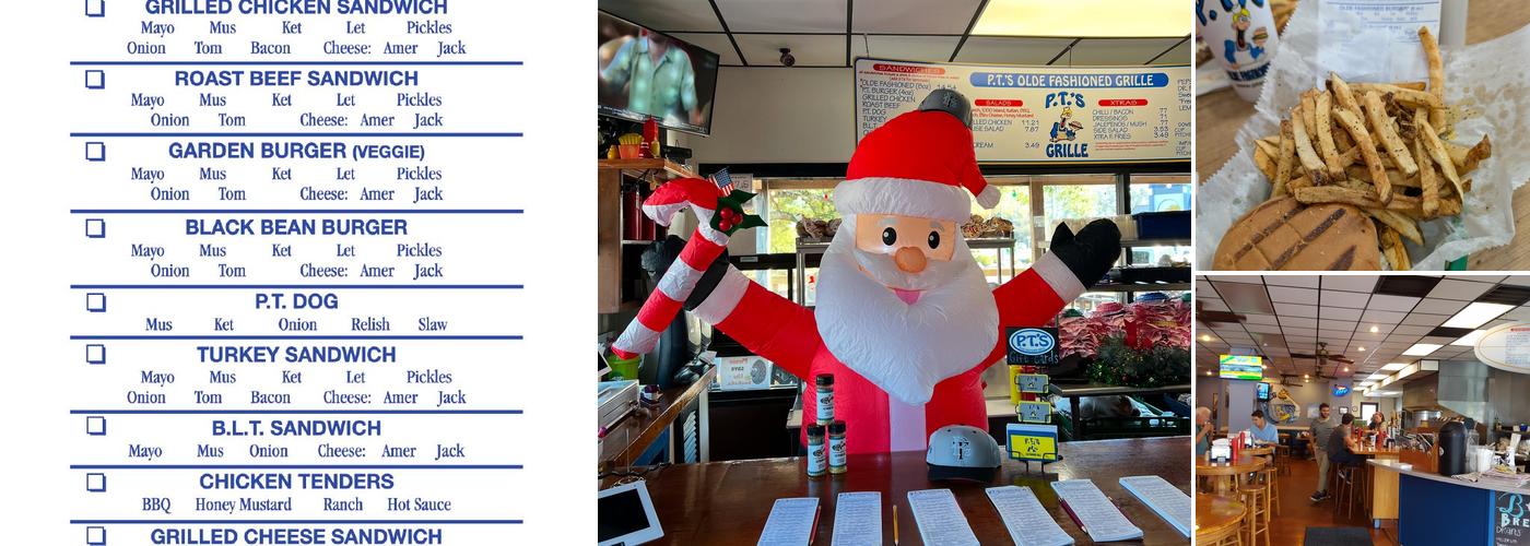 P.T.'s Olde Fashioned Grille Menu