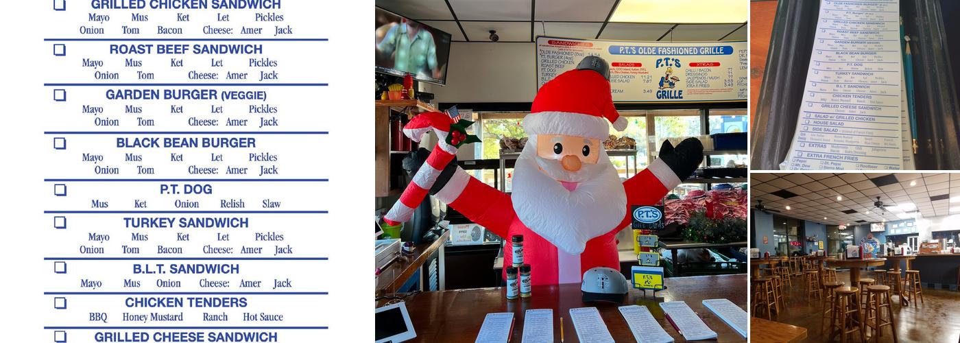 P.T.'s Olde Fashioned Grille Menu