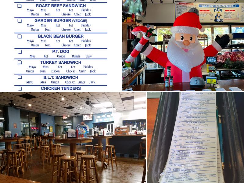 P.T.'s Olde Fashioned Grille Menu