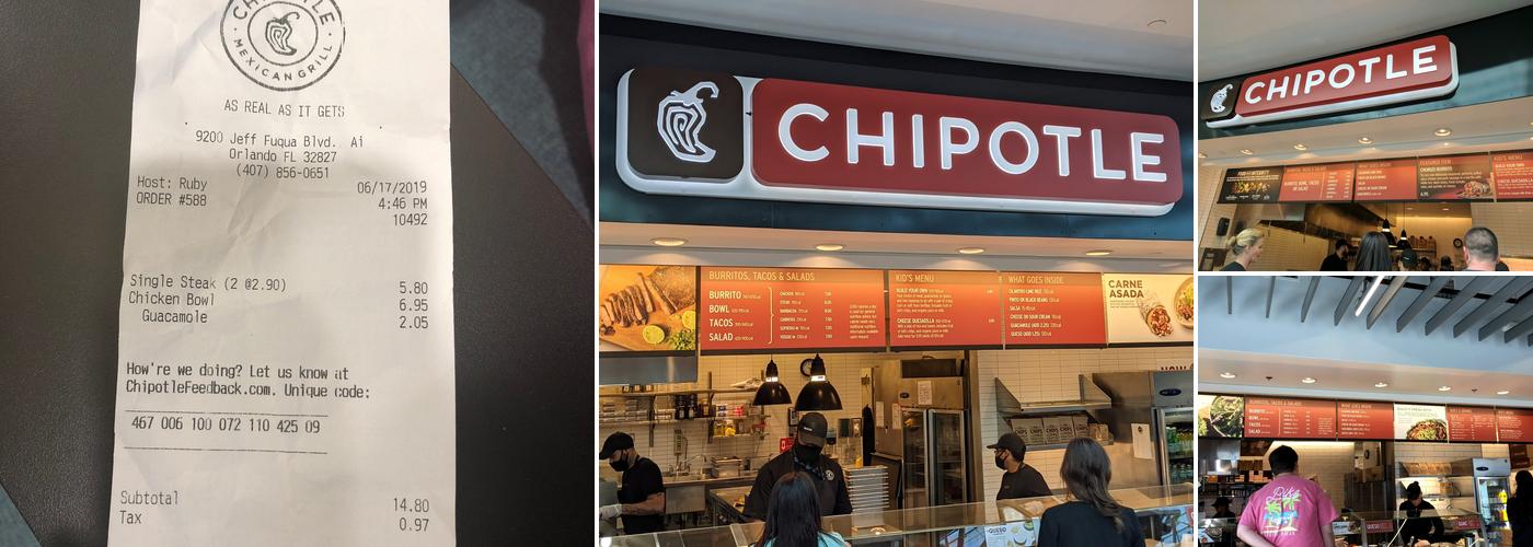Chipotle Mexican Grill Menu
