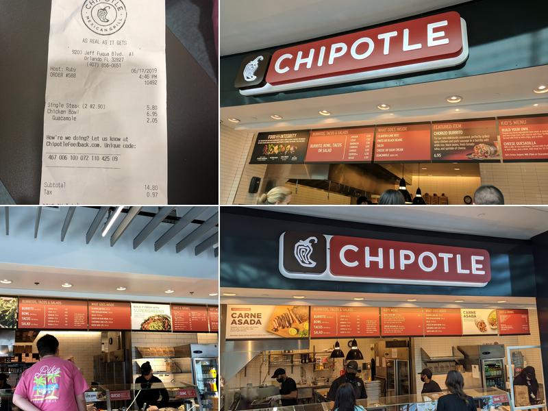 Chipotle Mexican Grill Menu