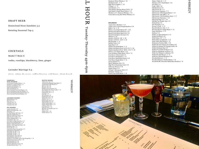 Mary Eddy's Dining Room Menu