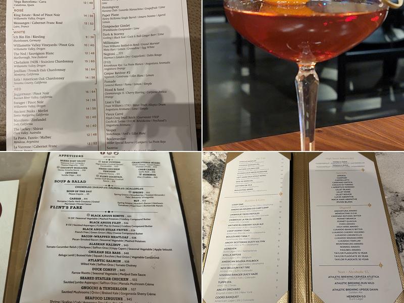 FLINT Kitchen & Bar Menu