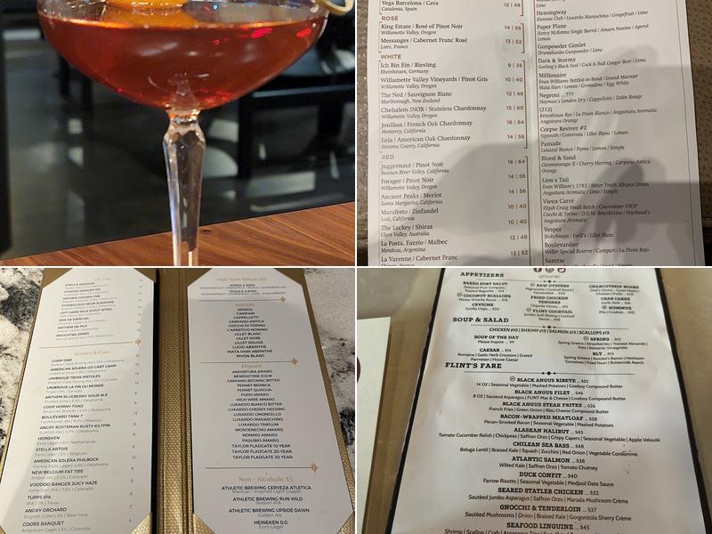 FLINT Kitchen & Bar Menu