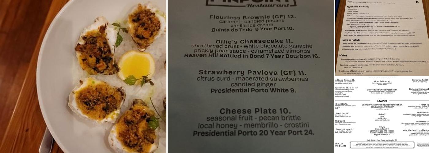 Pinpoint Restaurant Menu