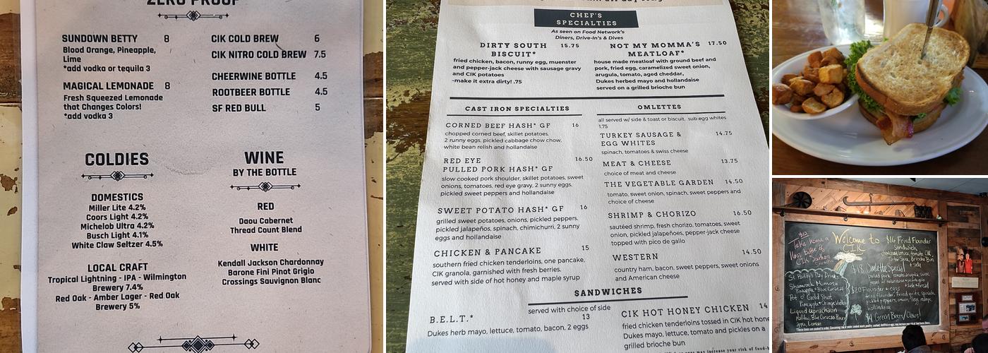Cast Iron Kitchen Menu