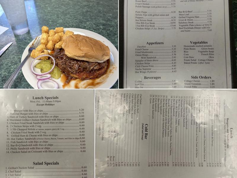 McLoud Cafe Menu