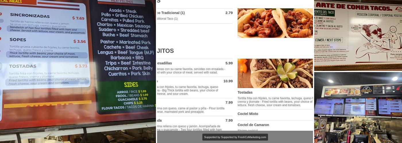 Taqueria Los Portales 1 Menu