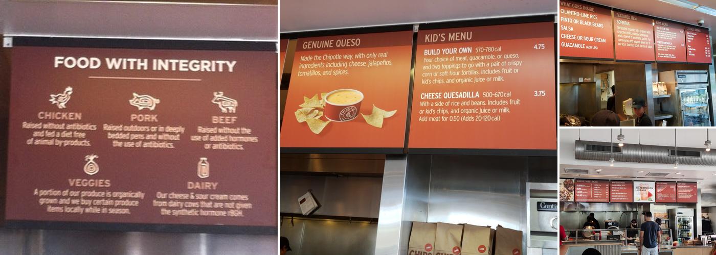 Chipotle Mexican Grill Menu