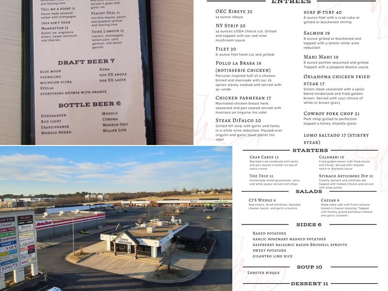 CJ's Kitchen Menu