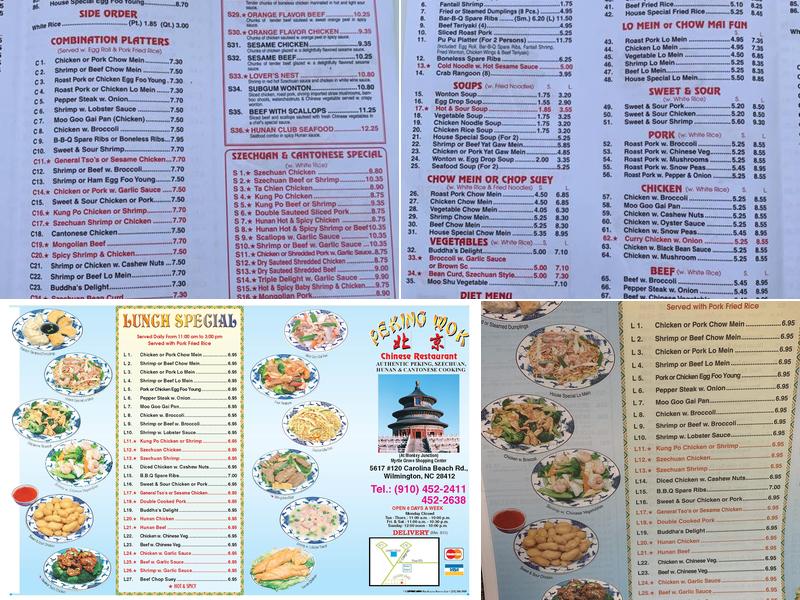 Peking Wok Menu
