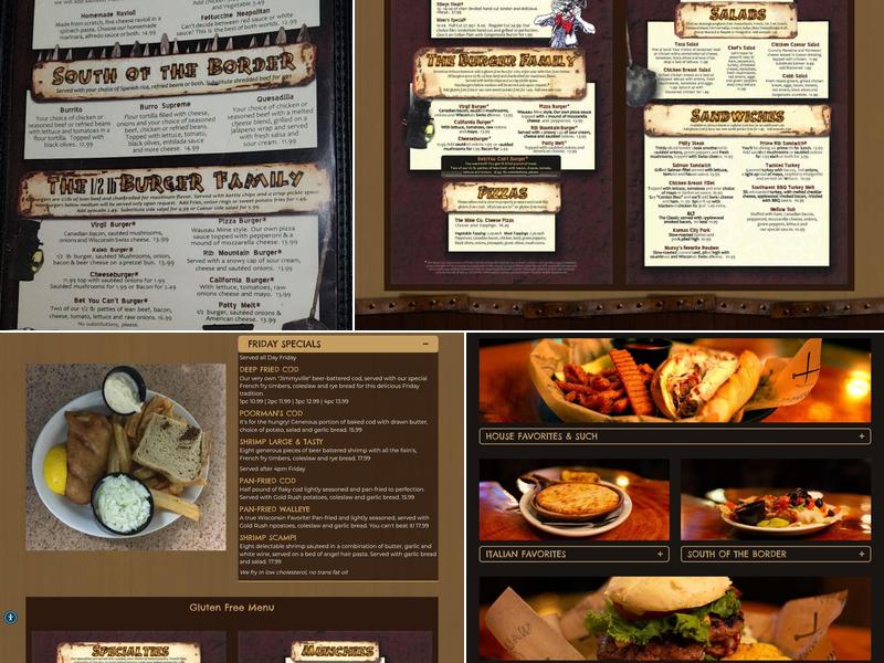 Wausau Mine Company Menu