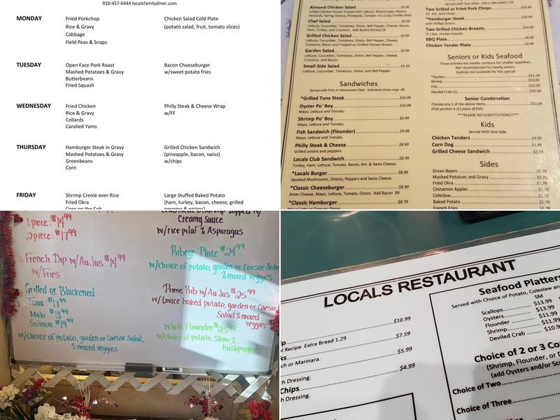 Local's Family Diner Menu