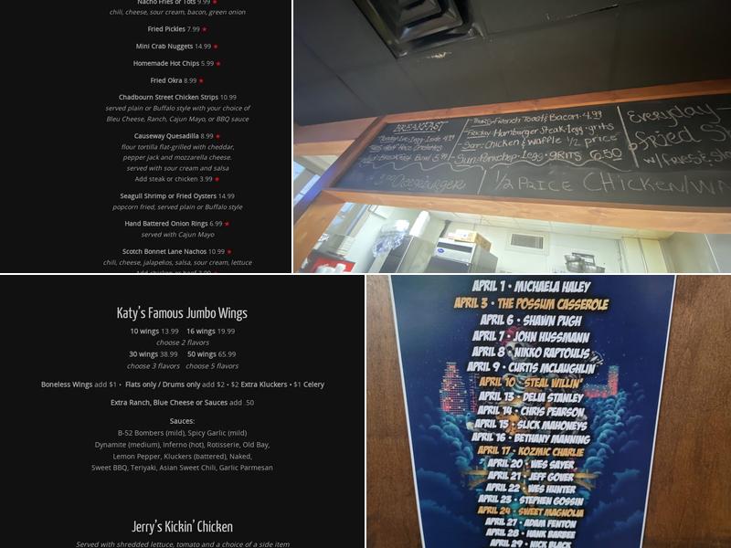 Katy's Grill and Bar Menu