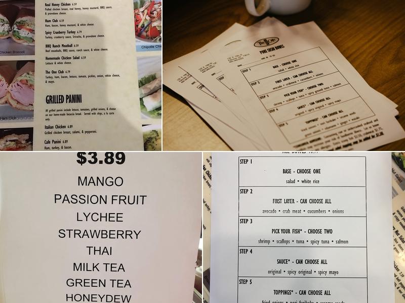 The One Cafe Menu