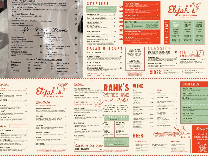 Elijah's Menu