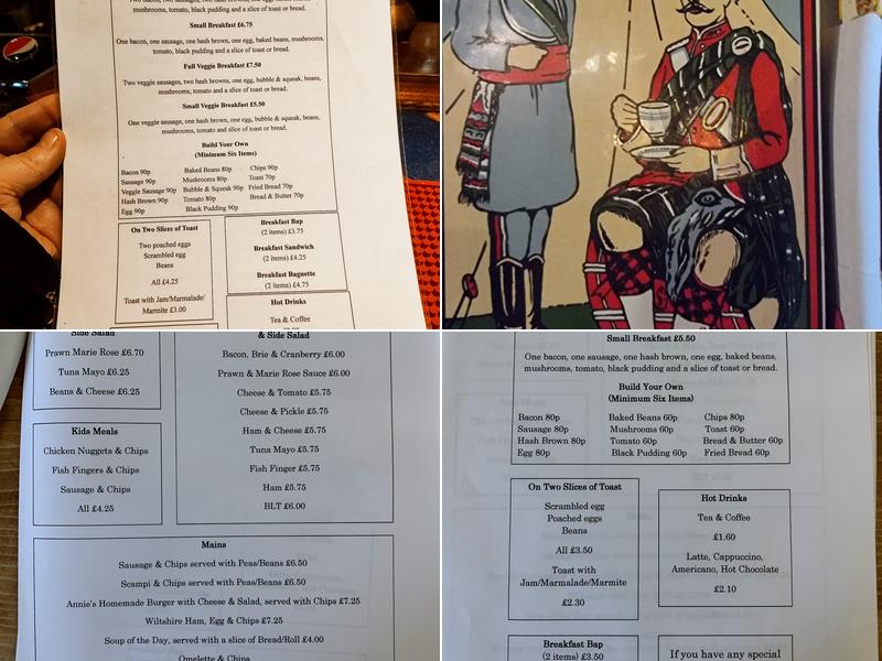 The Rose & Crown Menu
