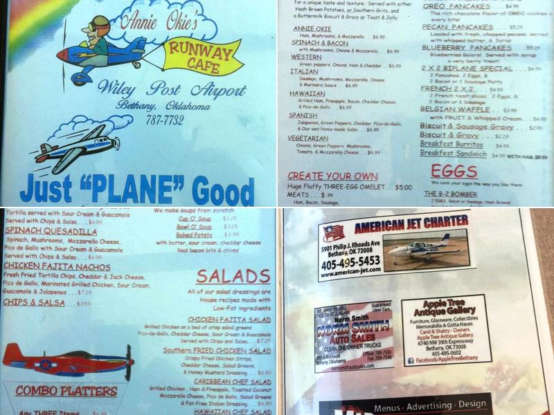 Runway Cafe Menu