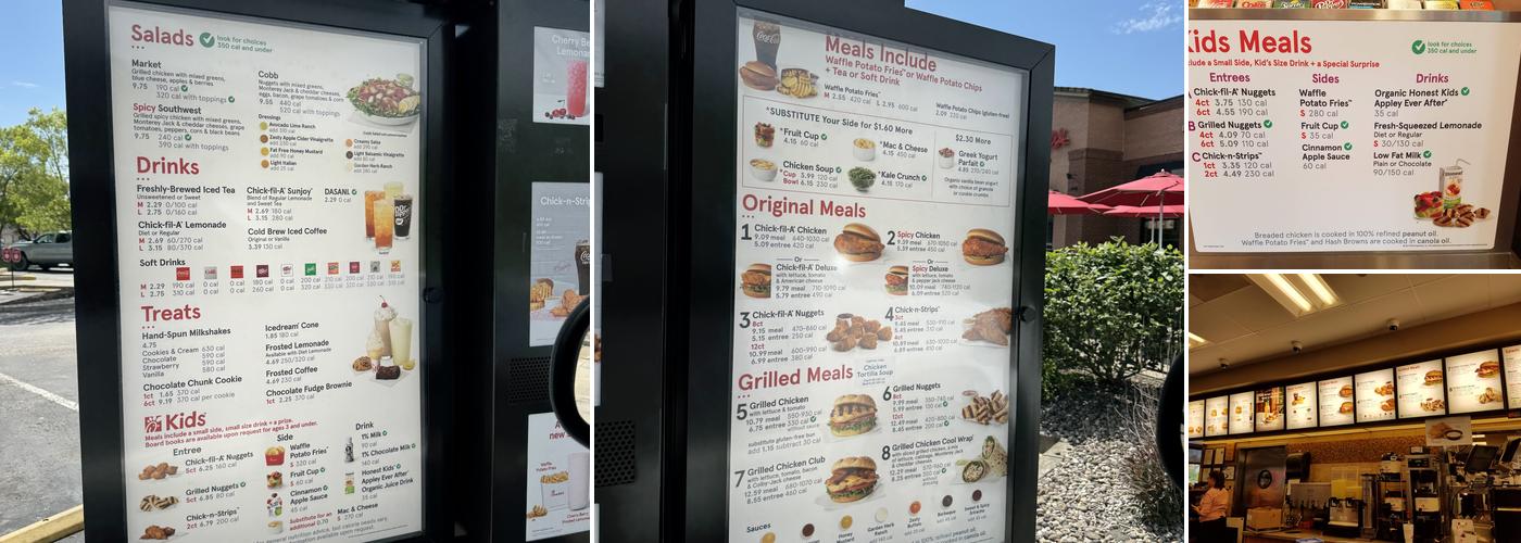 Chick-fil-A Menu