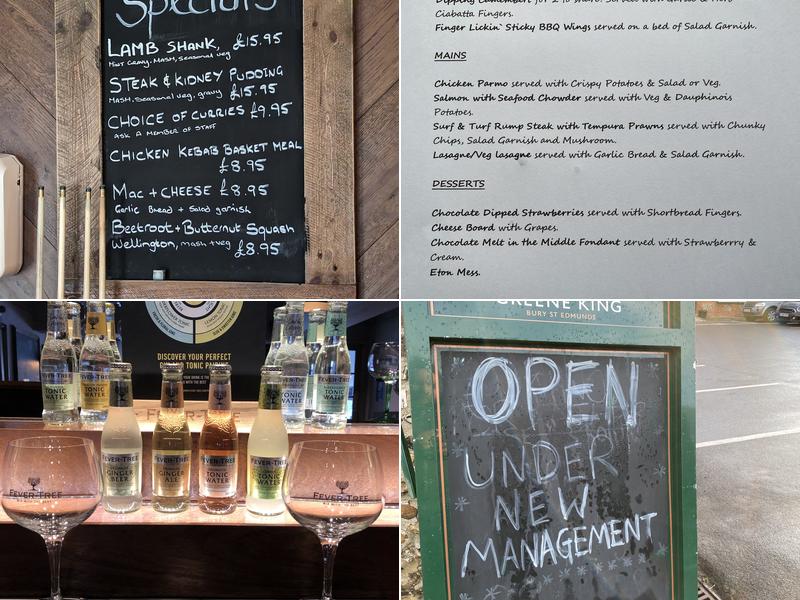 The Rose & Crown Menu