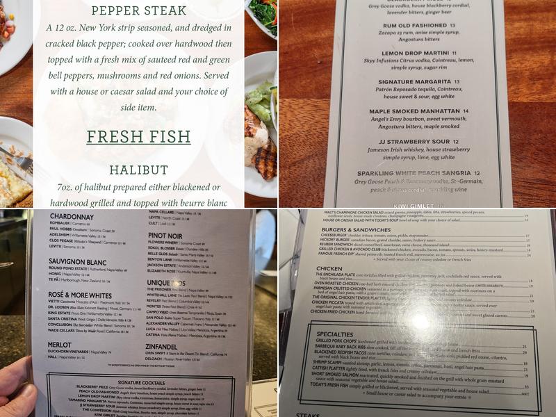 Charleston's Restaurant Menu