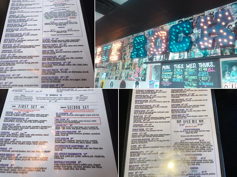 Blue Rock Pizza And Tap Menu