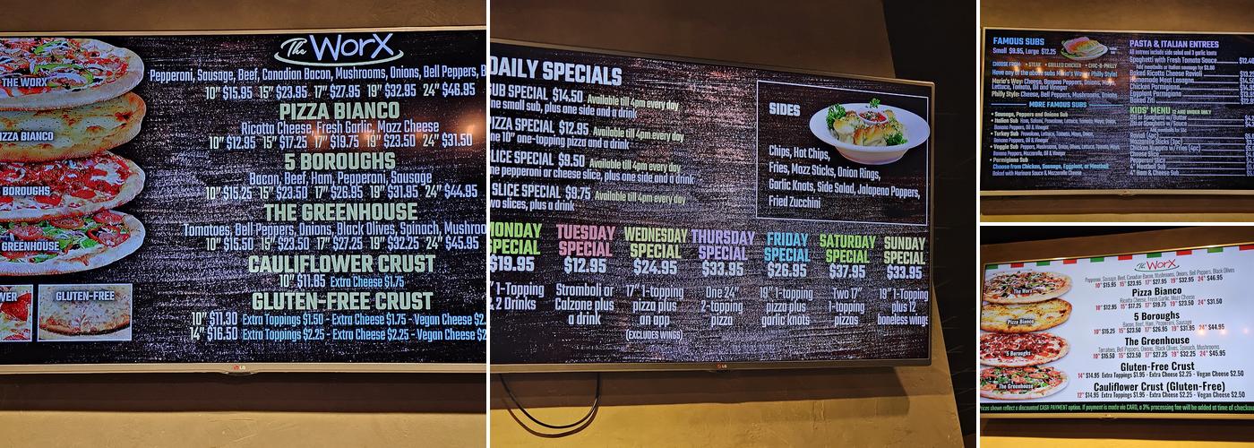 Mario's Pizza Menu