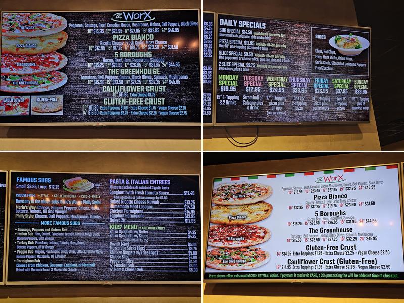 Mario's Pizza Menu