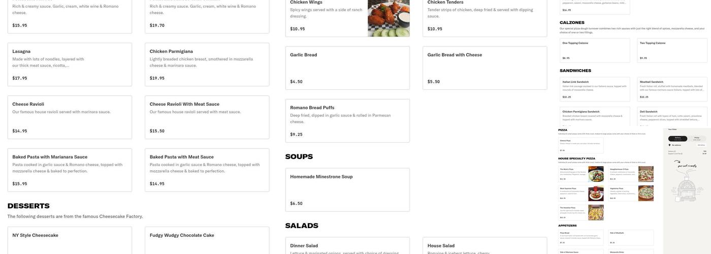 Numero Uno Pizza | Santa Clarita Menu