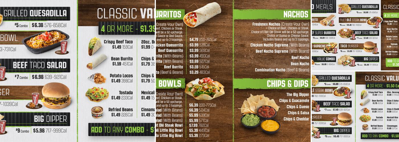Taco Mayo Menu