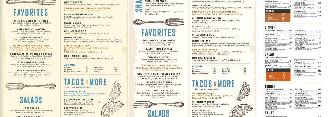 Fork Café Menu