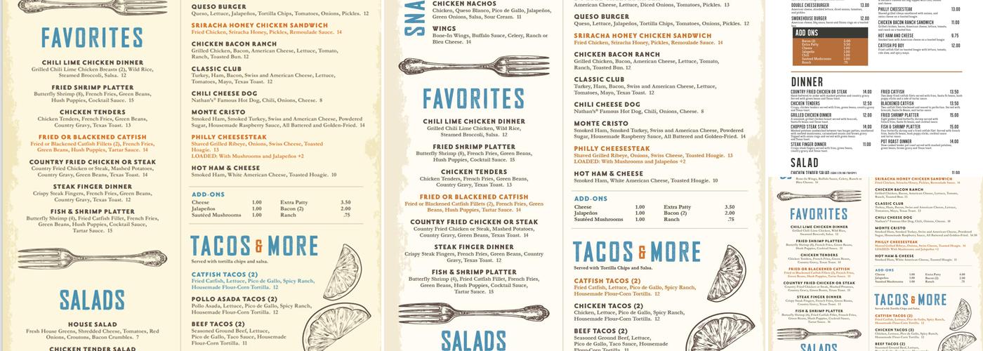 Fork Café Menu