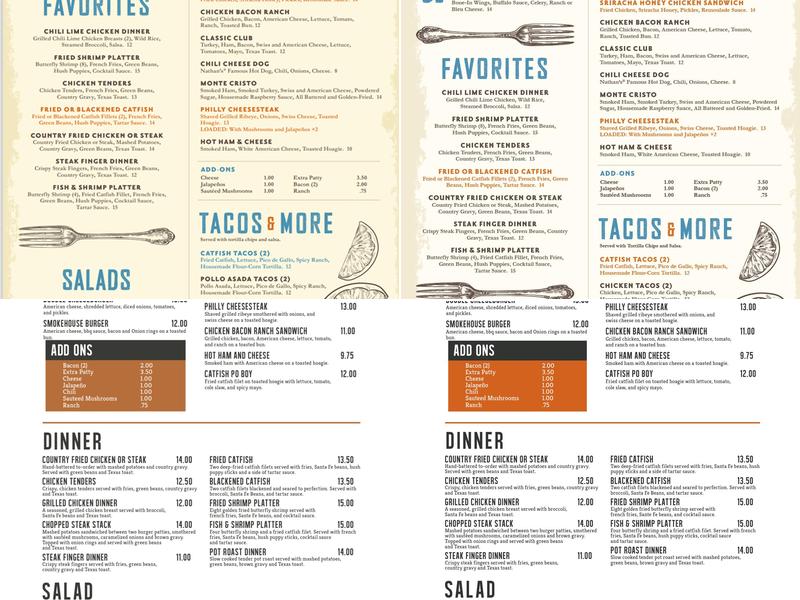 Fork Café Menu