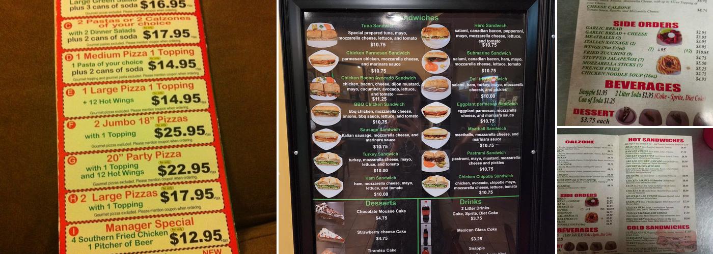 Di Marco's Pizza Menu