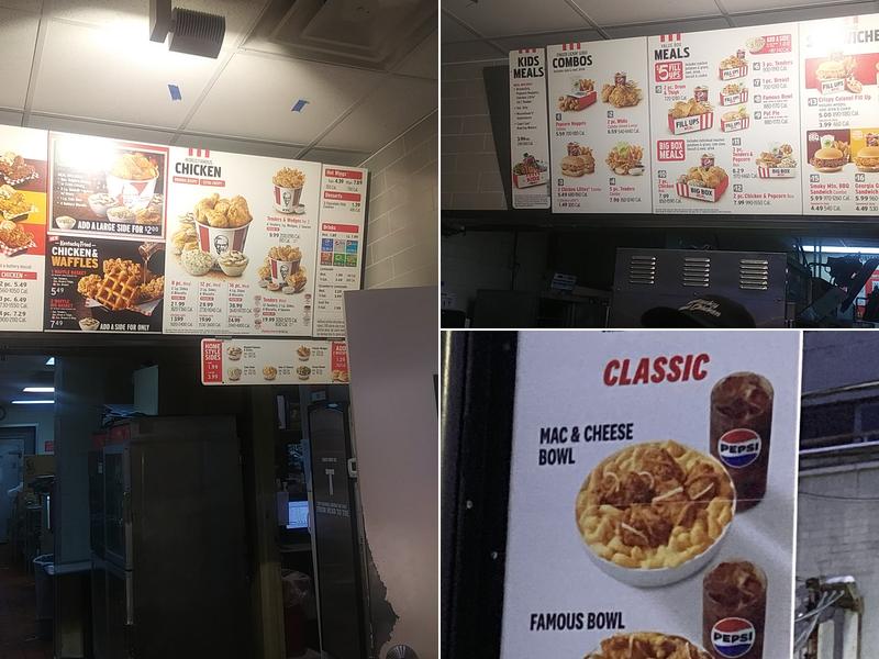 KFC Menu