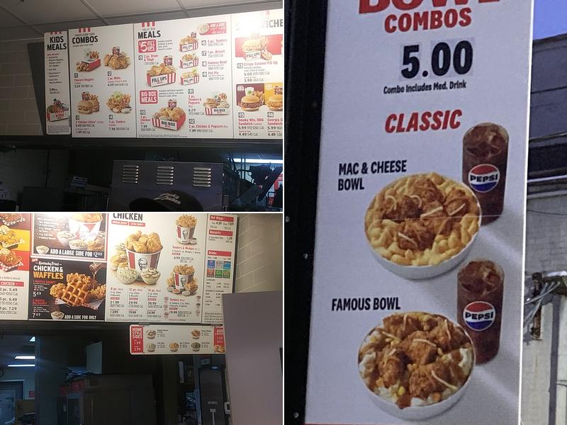KFC Menu