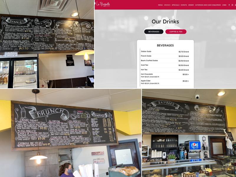 La Baguette Bakery & Cafe Menu