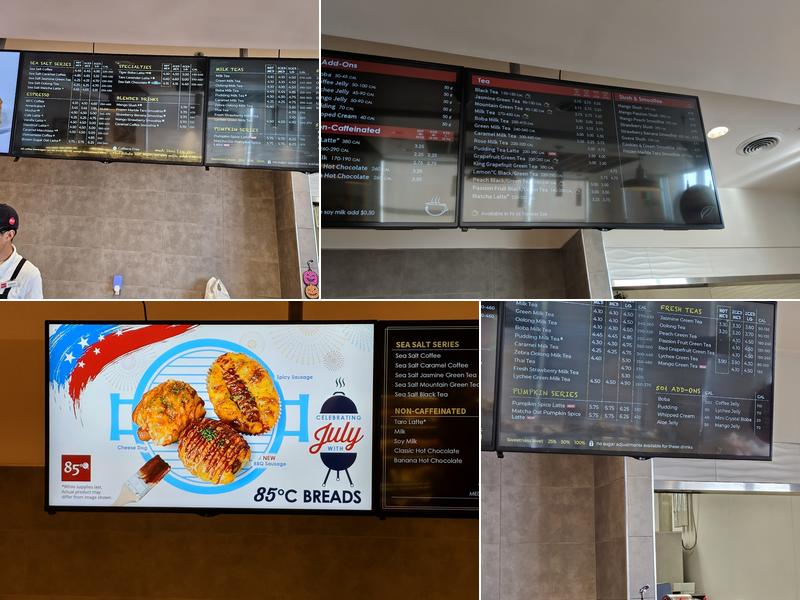 85C Bakery Cafe - Valencia Menu