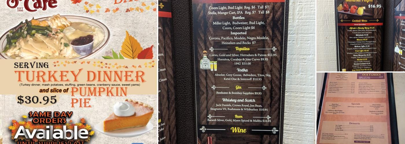 The Original Saugus Cafe Menu